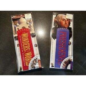 NIB Lot 2 Fandex Family Field Guides - Presidents - Wonders Of The World